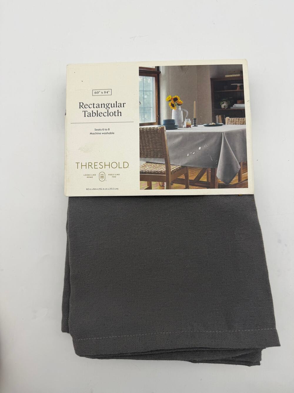 Threshold Rectangular Tablecloth 60 by 84 NWT
